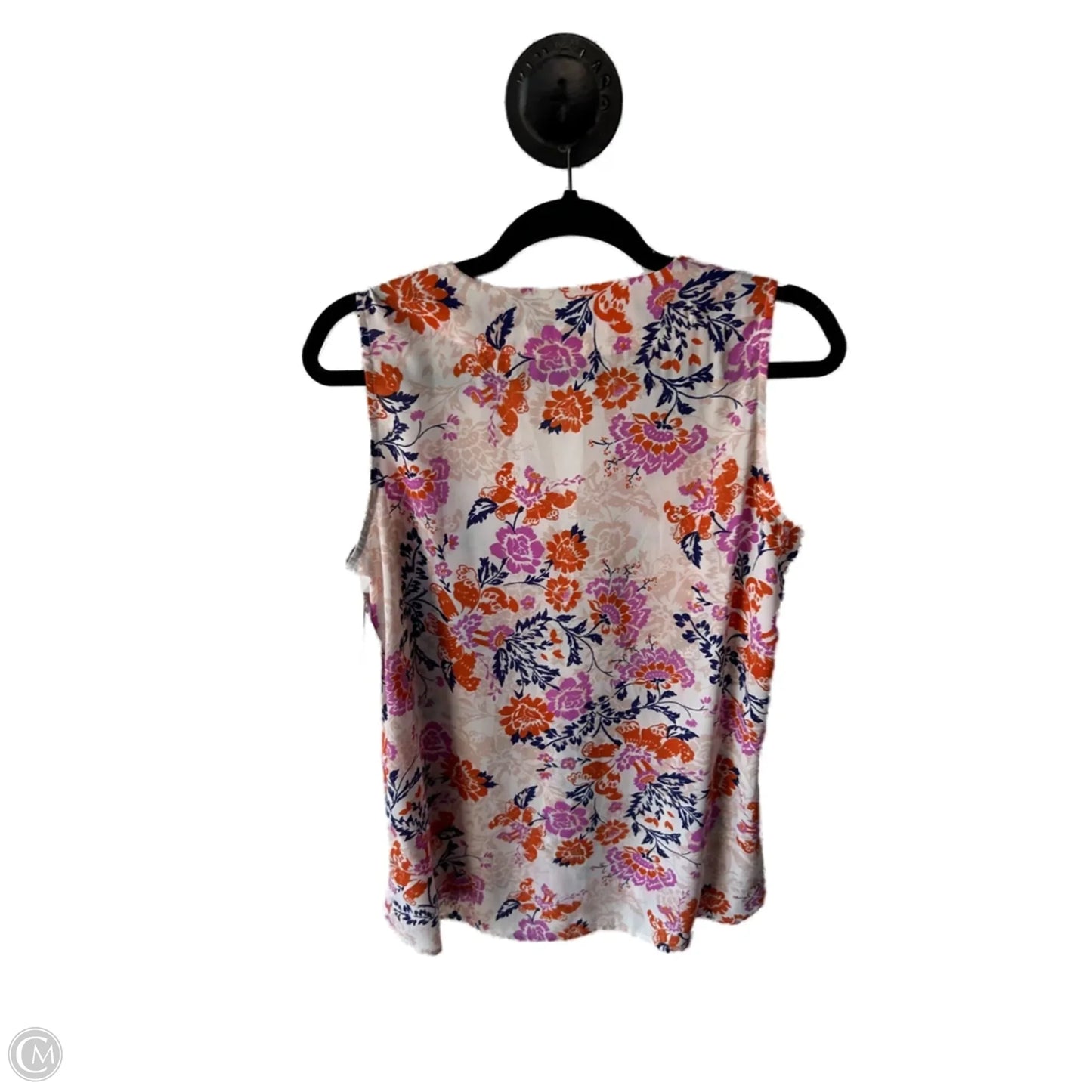 Top Sleeveless By Rose And Olive In Orange & Pink, Size: M