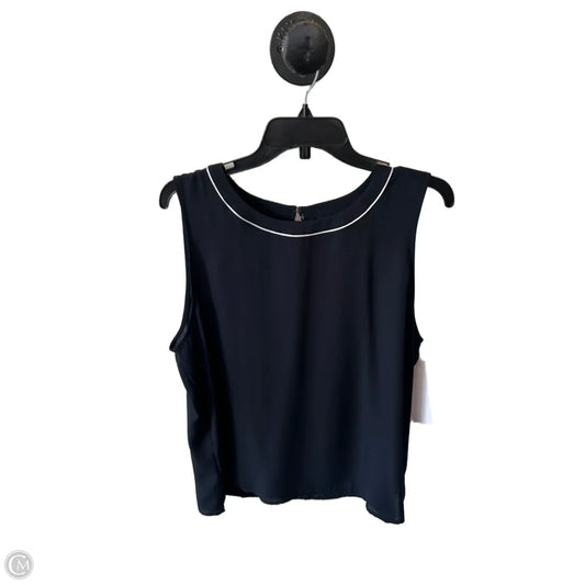 Top Sleeveless By Banana Republic In Blue & White, Size: Xs