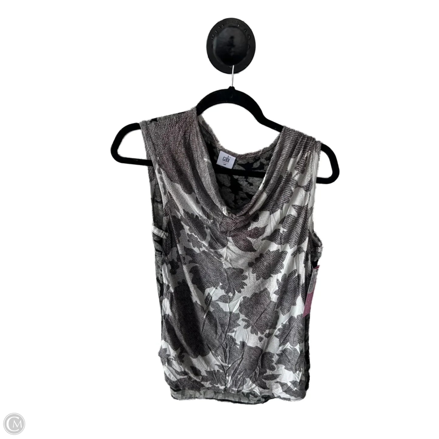 Top Sleeveless By Cabi In Black & Brown, Size: M