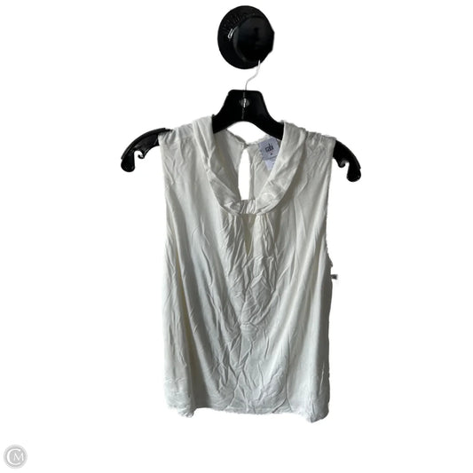 Top Sleeveless By Cabi In White, Size: M