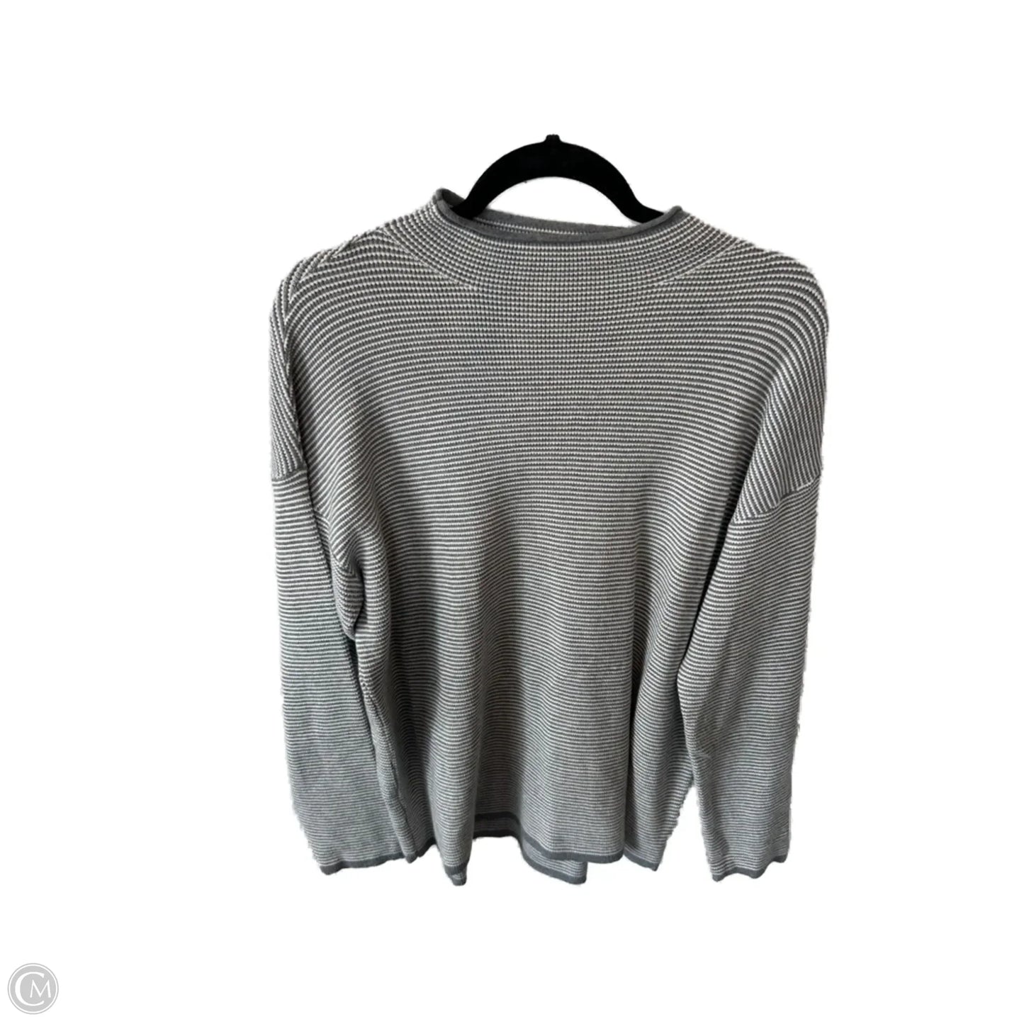 Sweater By Staccato In Grey & White, Size: L