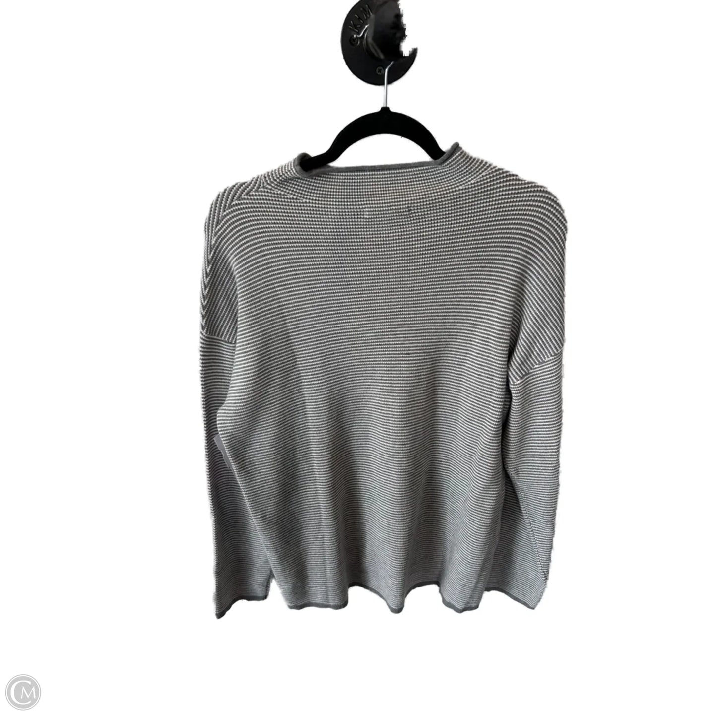 Sweater By Staccato In Grey & White, Size: L