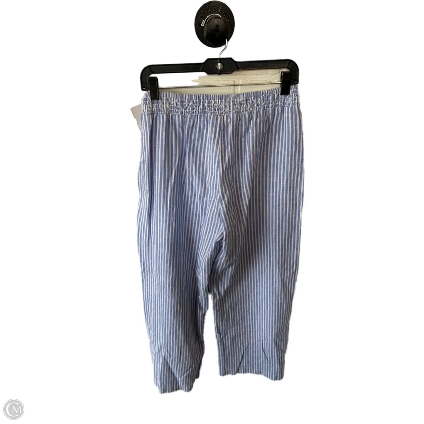 Pants Wide Leg By Beachlunchlounge In Blue & White, Size: 4