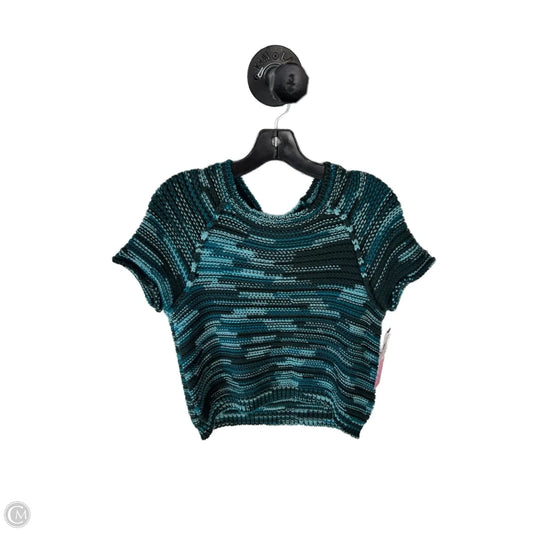 Sweater Short Sleeve By Maeve In Blue & Green, Size: Xs