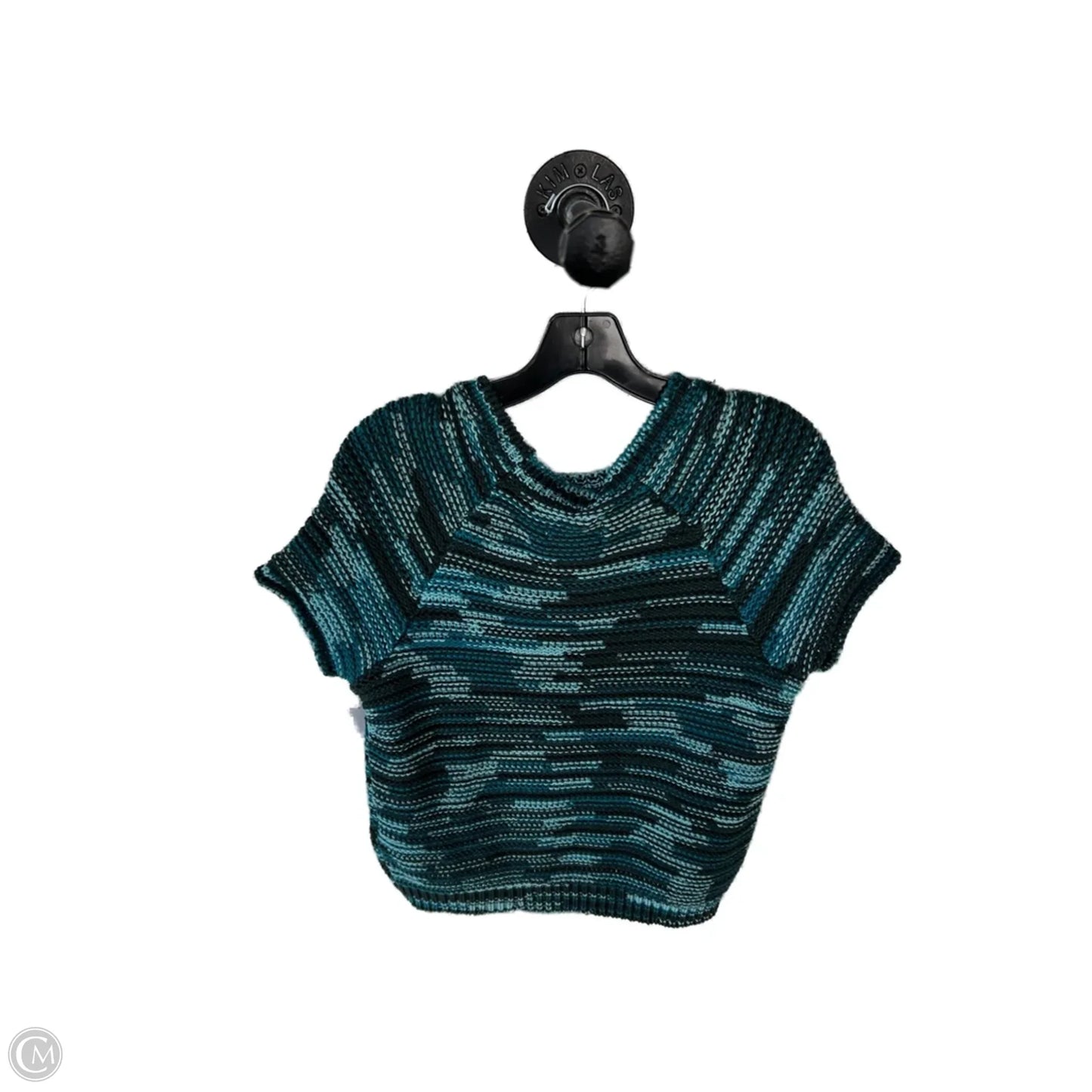 Sweater Short Sleeve By Maeve In Blue & Green, Size: Xs