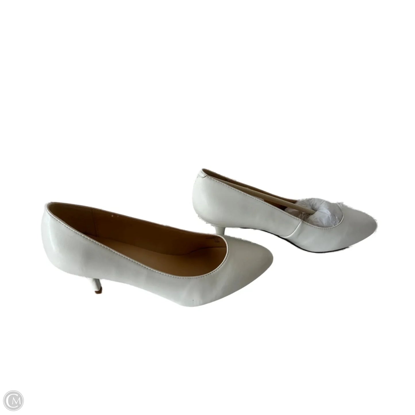 Shoes Heels Kitten By Liz Claiborne In White, Size: 9