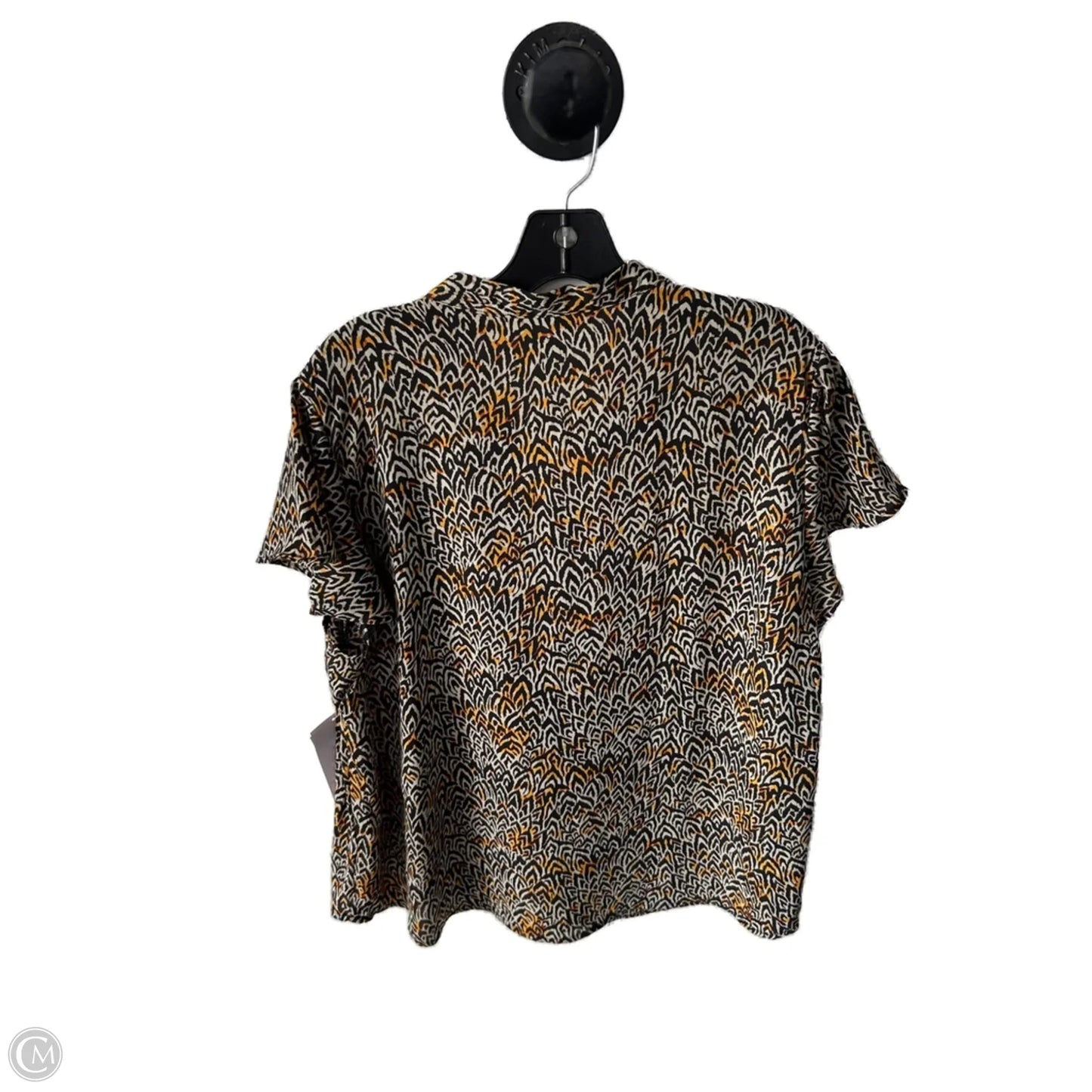 Top Short Sleeve By Counterparts In Black & Cream, Size: Xl