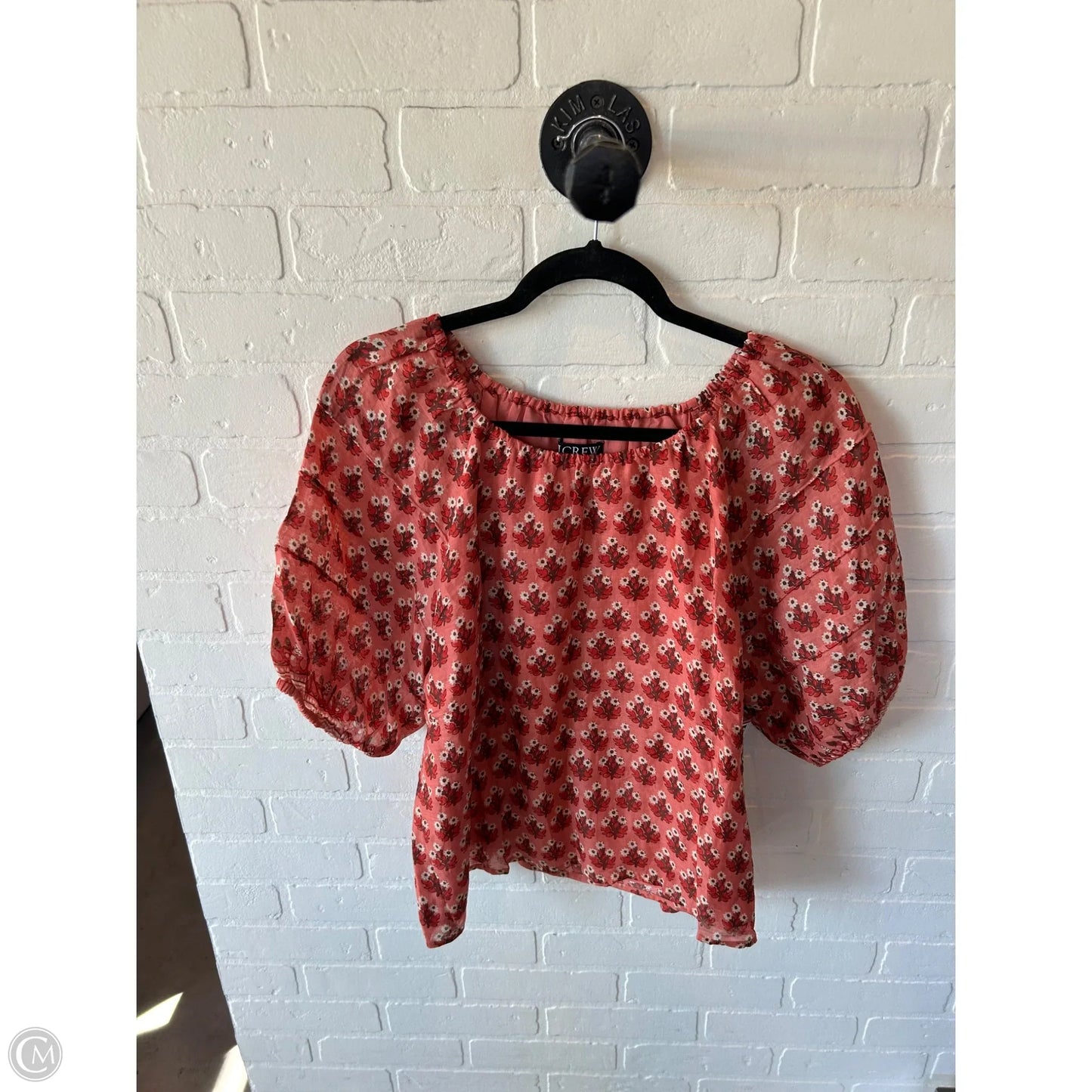 Top Short Sleeve By J. Crew In Orange, Size: L