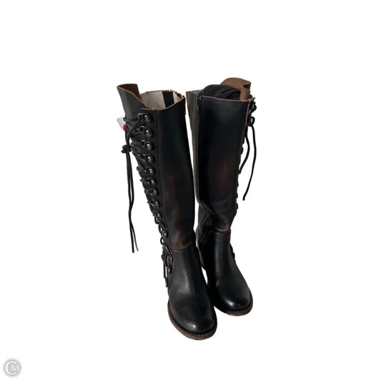 Boots Knee Heels By Freebird In Brown, Size: 7