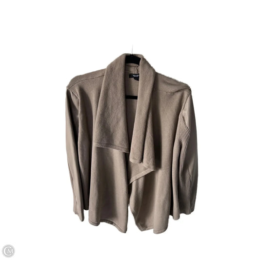 Sweater Cardigan By Simply Vera In Tan, Size: Xl