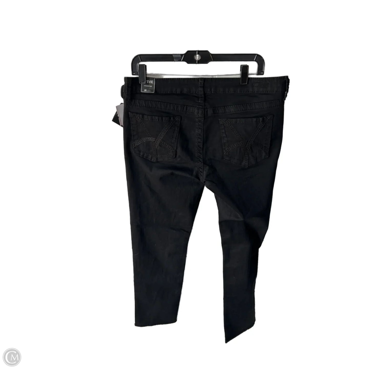 Jeans Straight By Kut In Black Denim, Size: 12