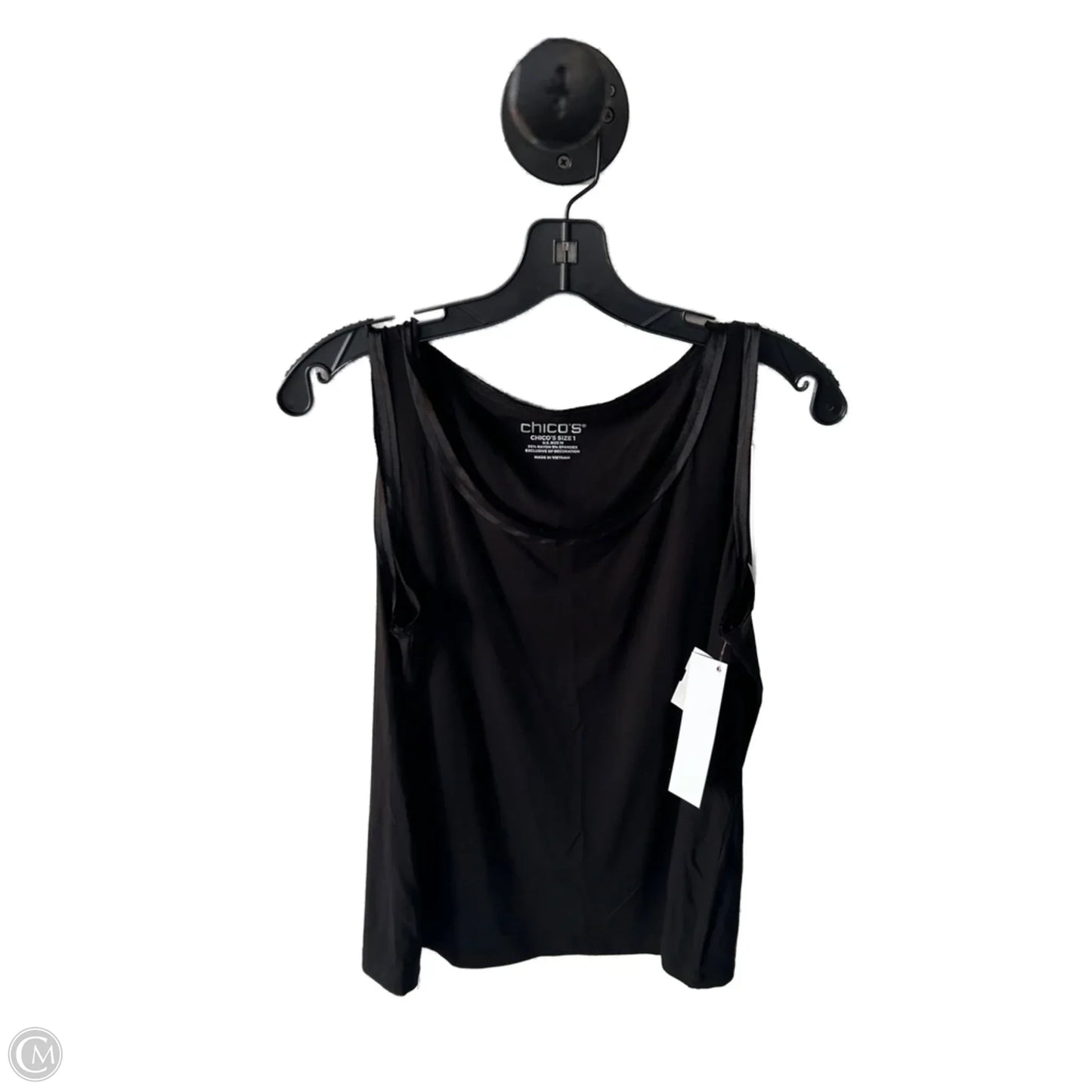 Top Sleeveless Basic By Chicos In Black, Size: M
