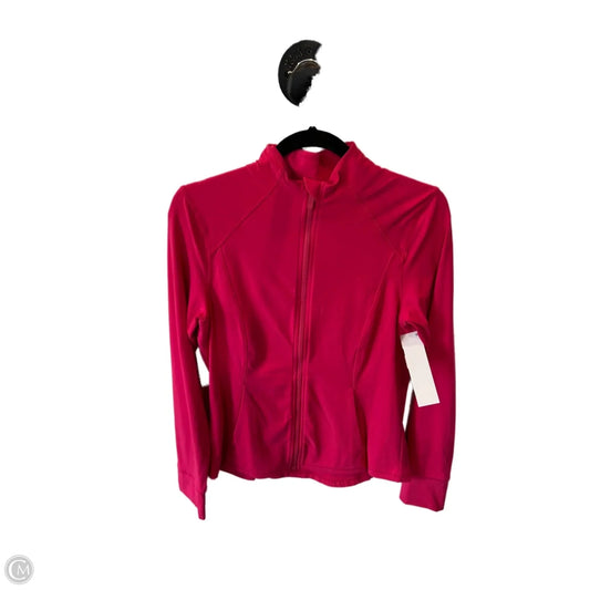 Athletic Jacket By Members Mark In Pink, Size: S