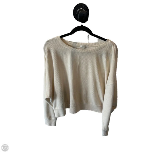 Top Long Sleeve By Z Supply In Cream, Size: L