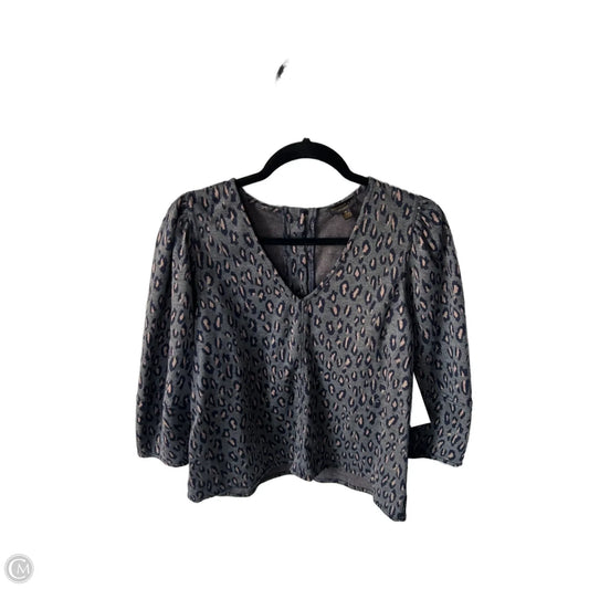 Top 3/4 Sleeve By Current Air In Grey, Size: M