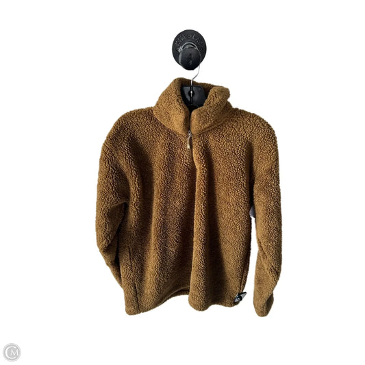 Jacket Fleece By Eddie Bauer In Brown, Size: M