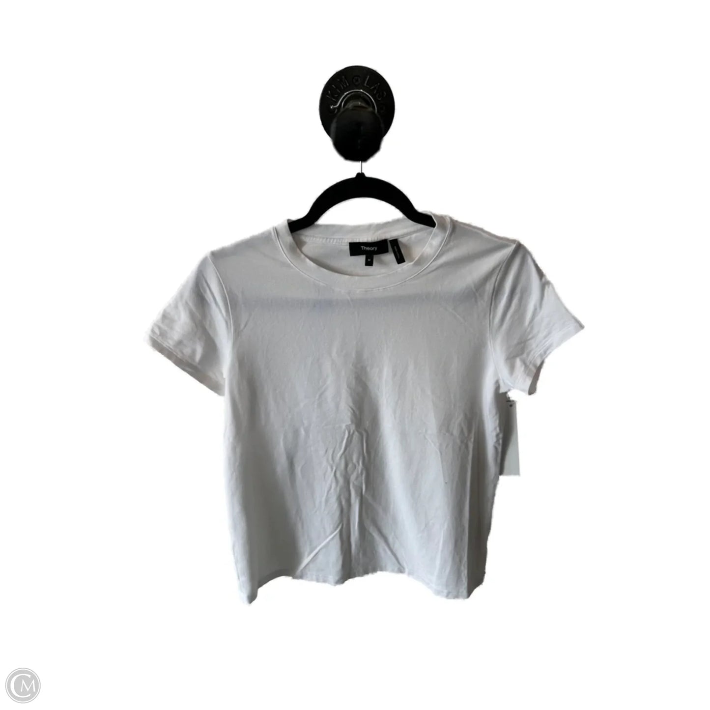 Top Short Sleeve Basic By Theory In White, Size: M