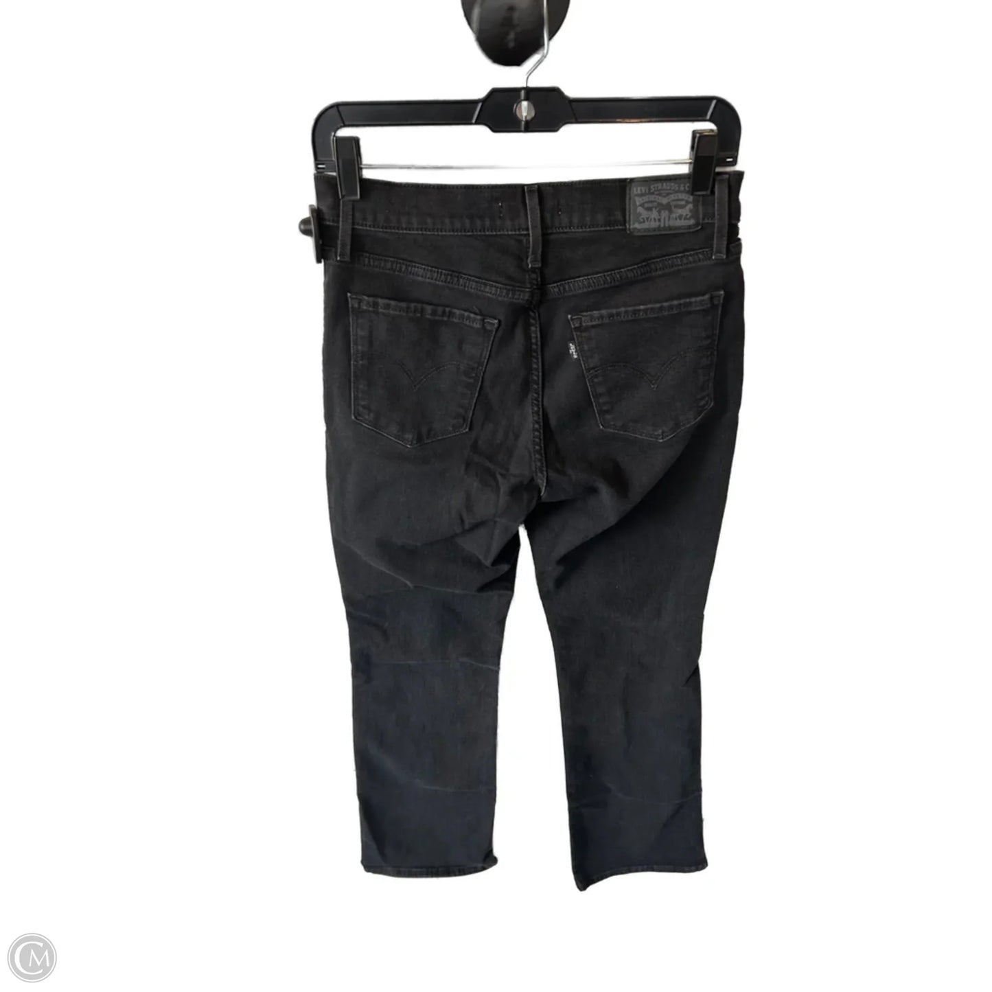 Jeans Boot Cut By Levis In Black Denim, Size: 6
