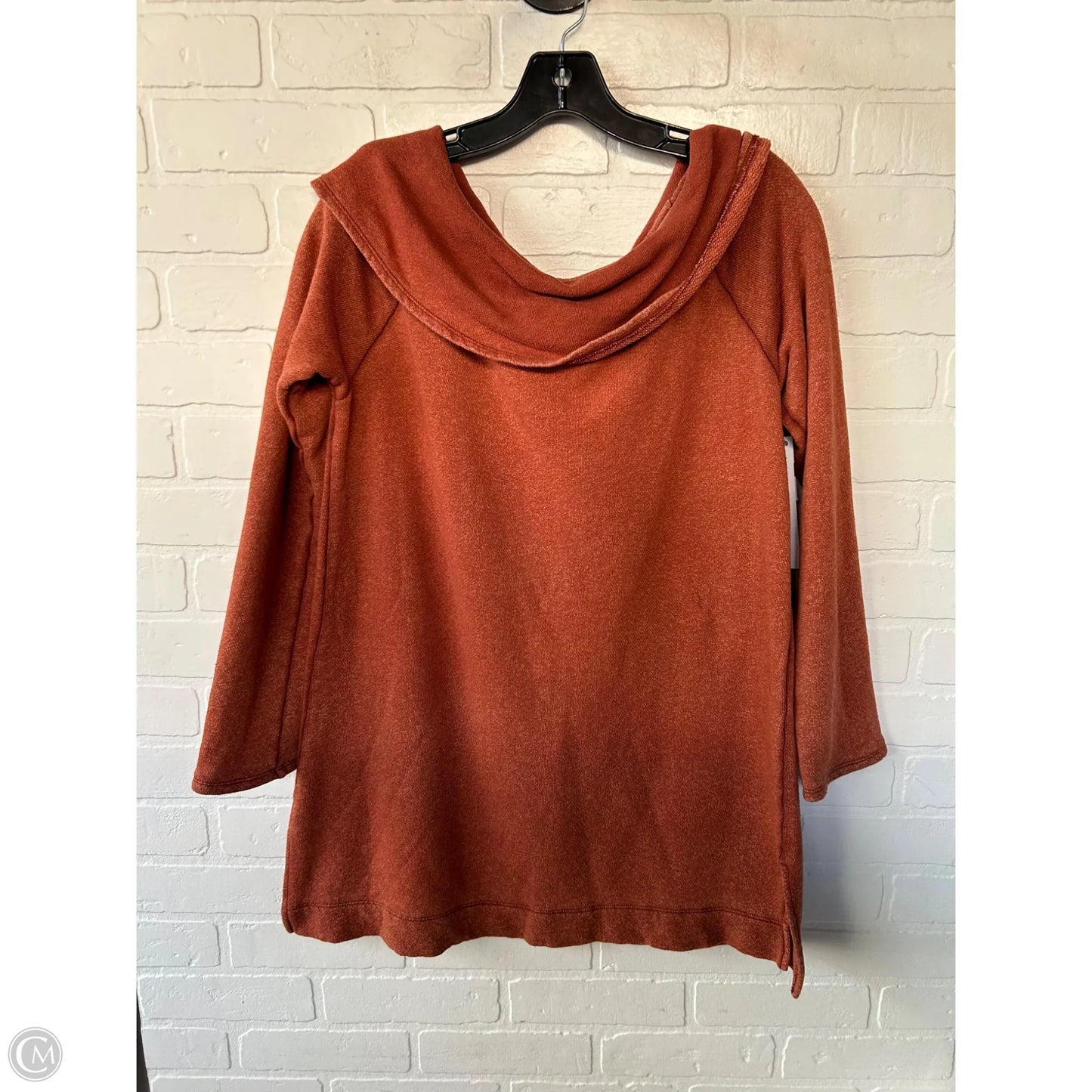 Tunic Long Sleeve By Chicos In Orange, Size: M
