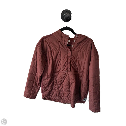 Jacket Puffer & Quilted By Garnet Hill In Brown, Size: S