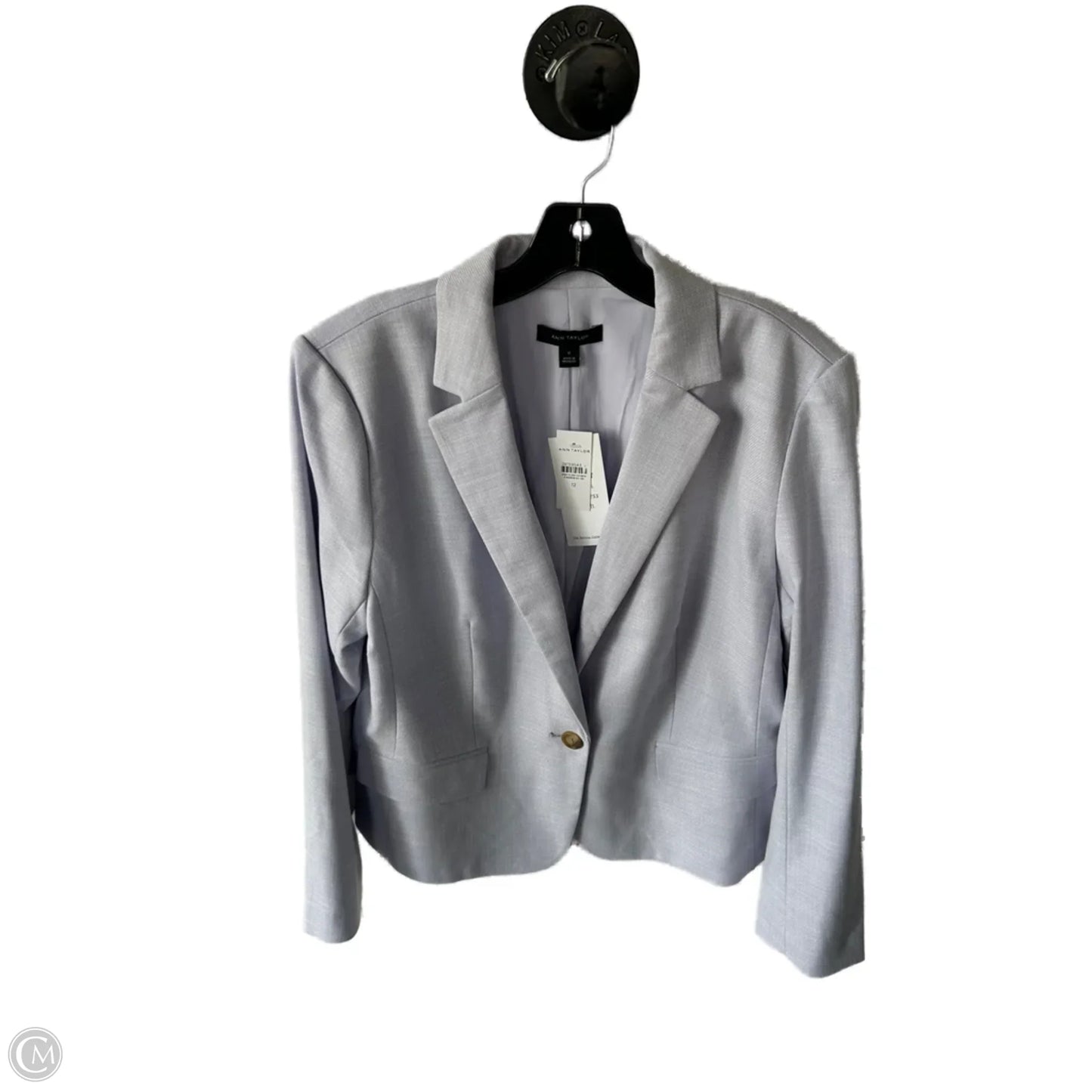 Blazer By Ann Taylor In Purple, Size: L