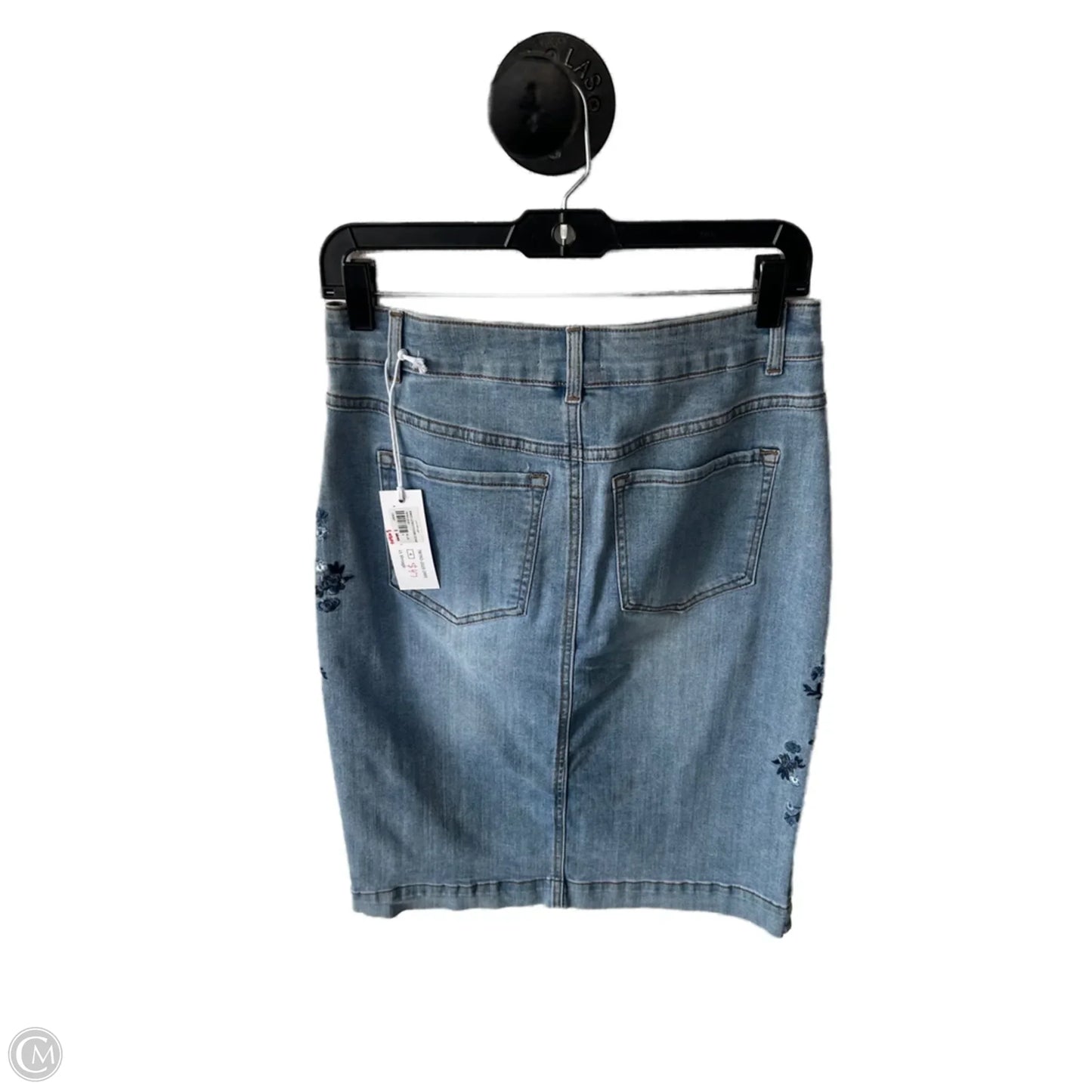Skirt Midi By Tribal In Blue Denim, Size: 4