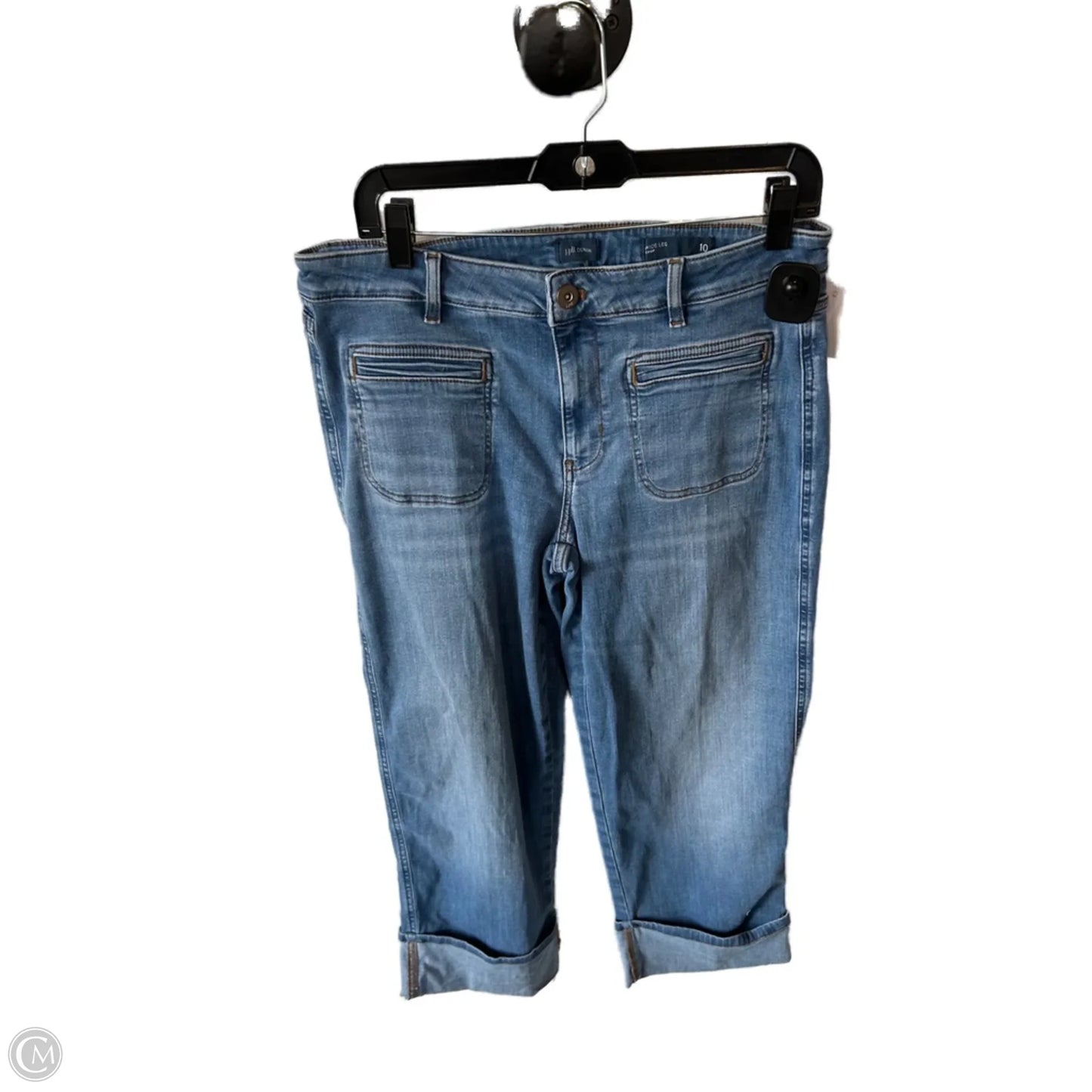 Jeans Cropped By J. Jill In Blue Denim, Size: 10