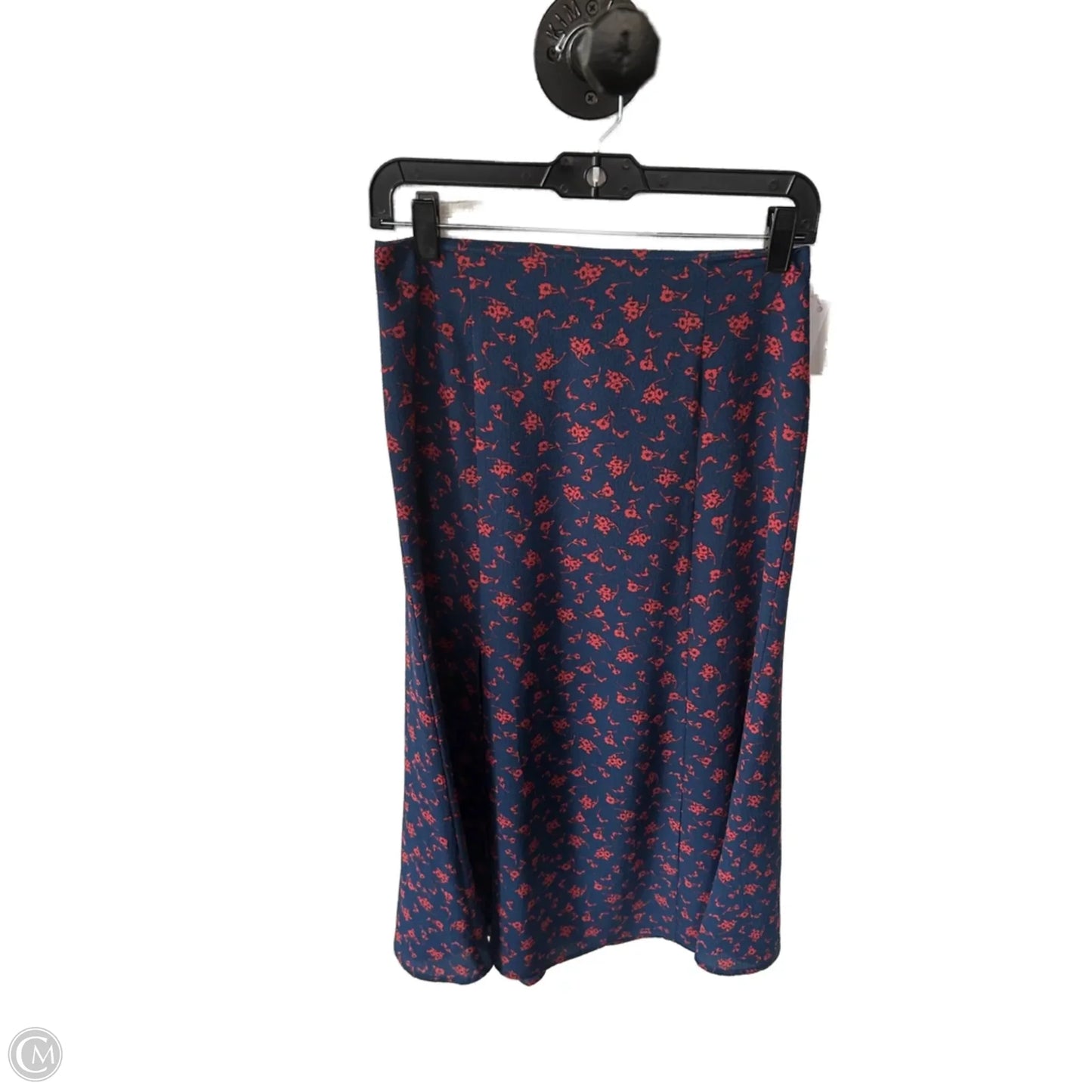 Skirt Midi By Abound In Blue & Red, Size: 8