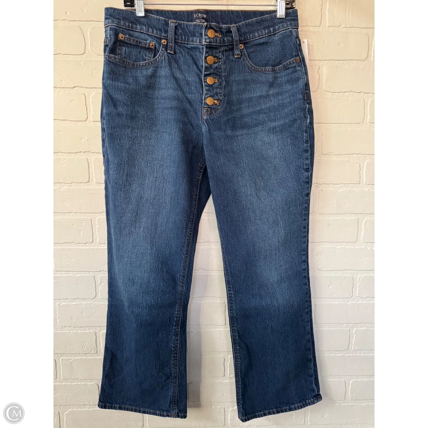 Jeans Cropped By J. Crew In Blue Denim, Size: 8