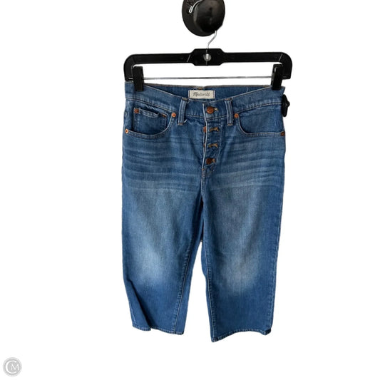 Jeans Cropped By Madewell In Blue Denim, Size: 2p