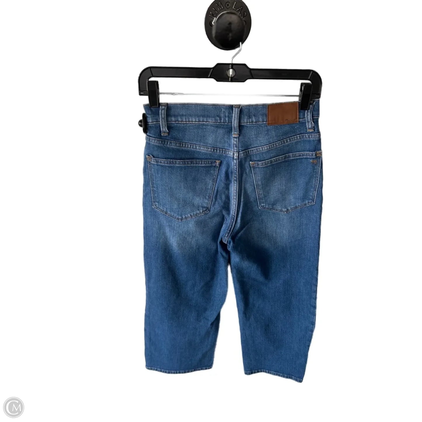 Jeans Cropped By Madewell In Blue Denim, Size: 2p