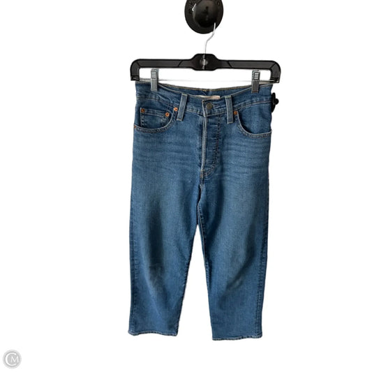 Jeans Straight By Levis In Blue Denim, Size: 0