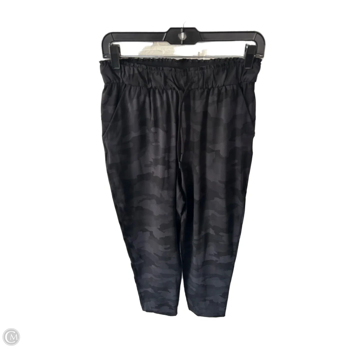 Athletic Pants By Lululemon In Black & Grey, Size: 6