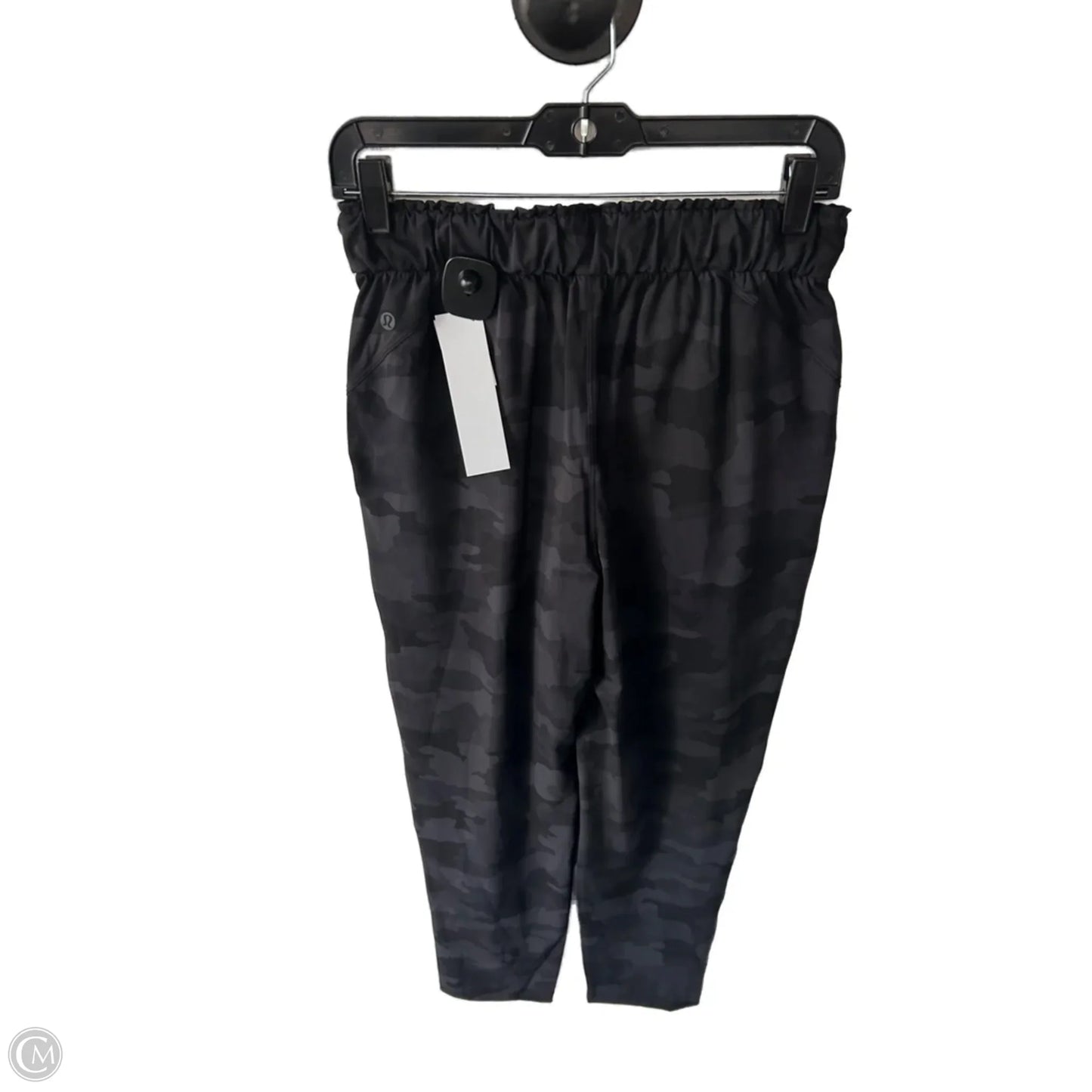 Athletic Pants By Lululemon In Black & Grey, Size: 6