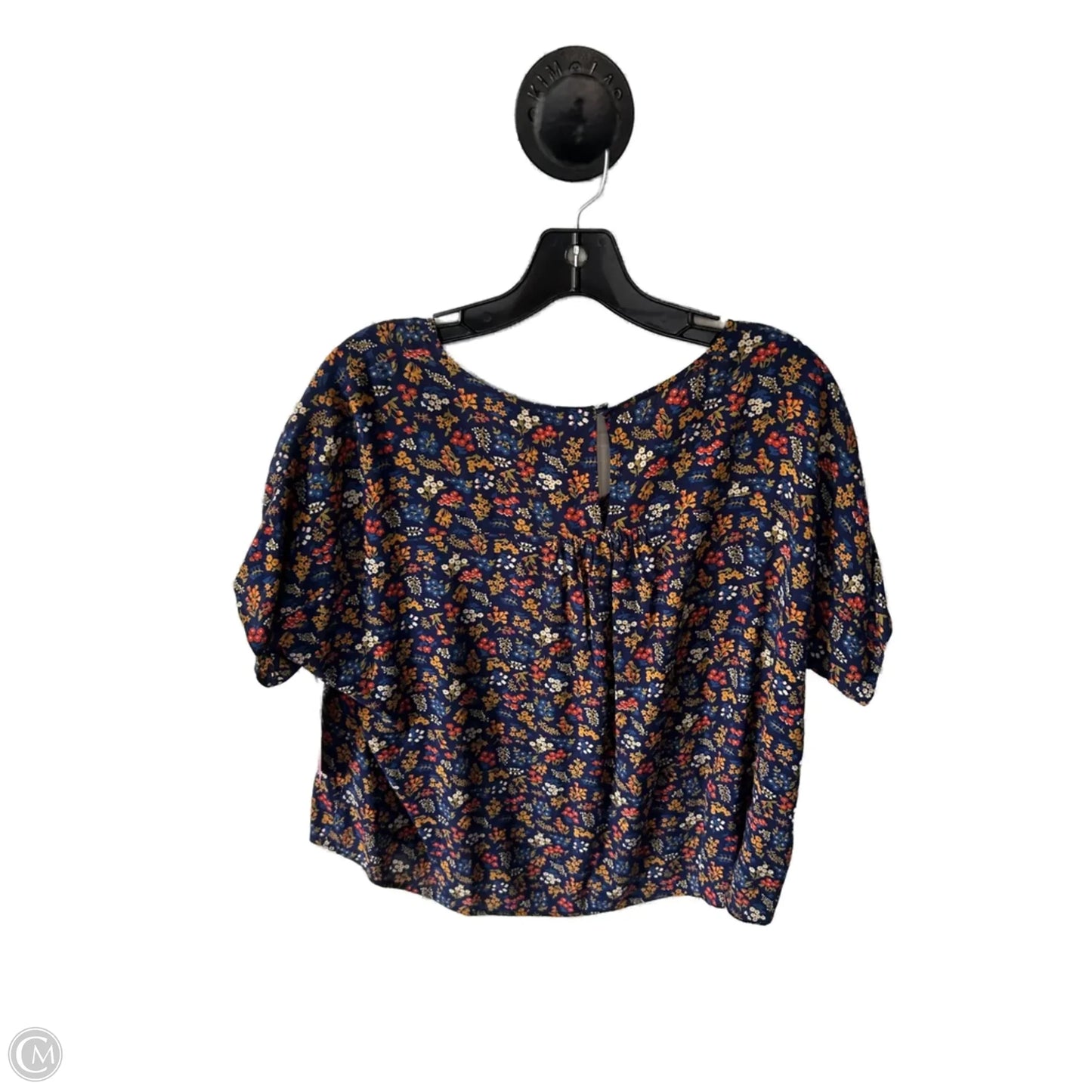 Top Short Sleeve By Madewell In Blue, Size: S