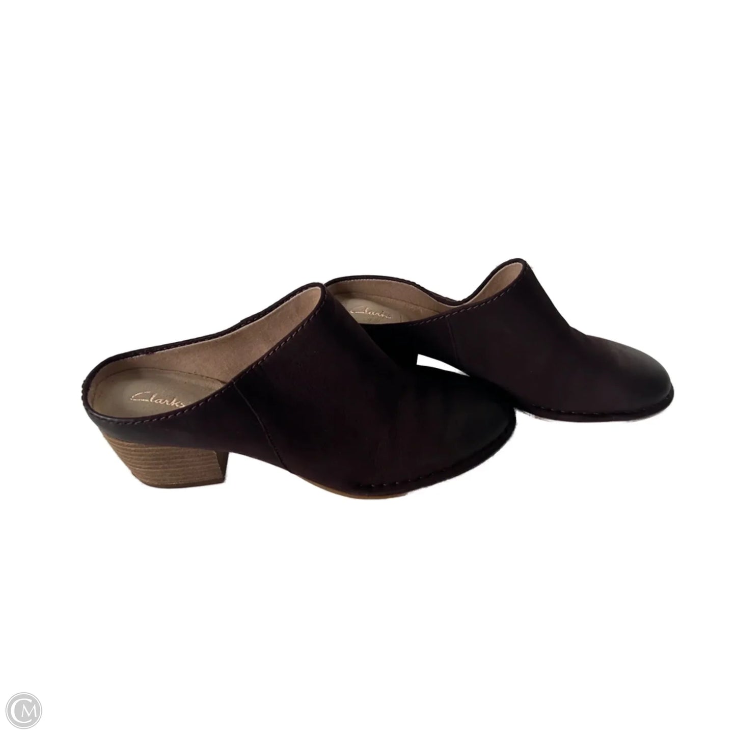 Shoes Heels Block By Clarks In Purple, Size: 8.5