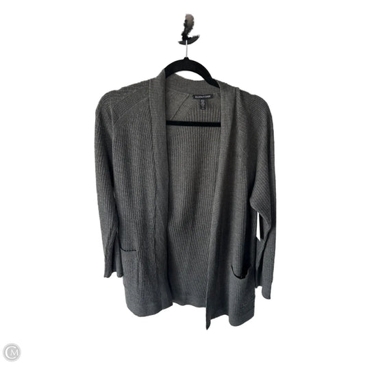 Sweater Cardigan By Eileen Fisher In Grey, Size: M