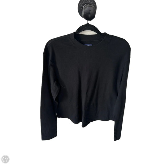Top Long Sleeve Basic By Gap In Black, Size: S