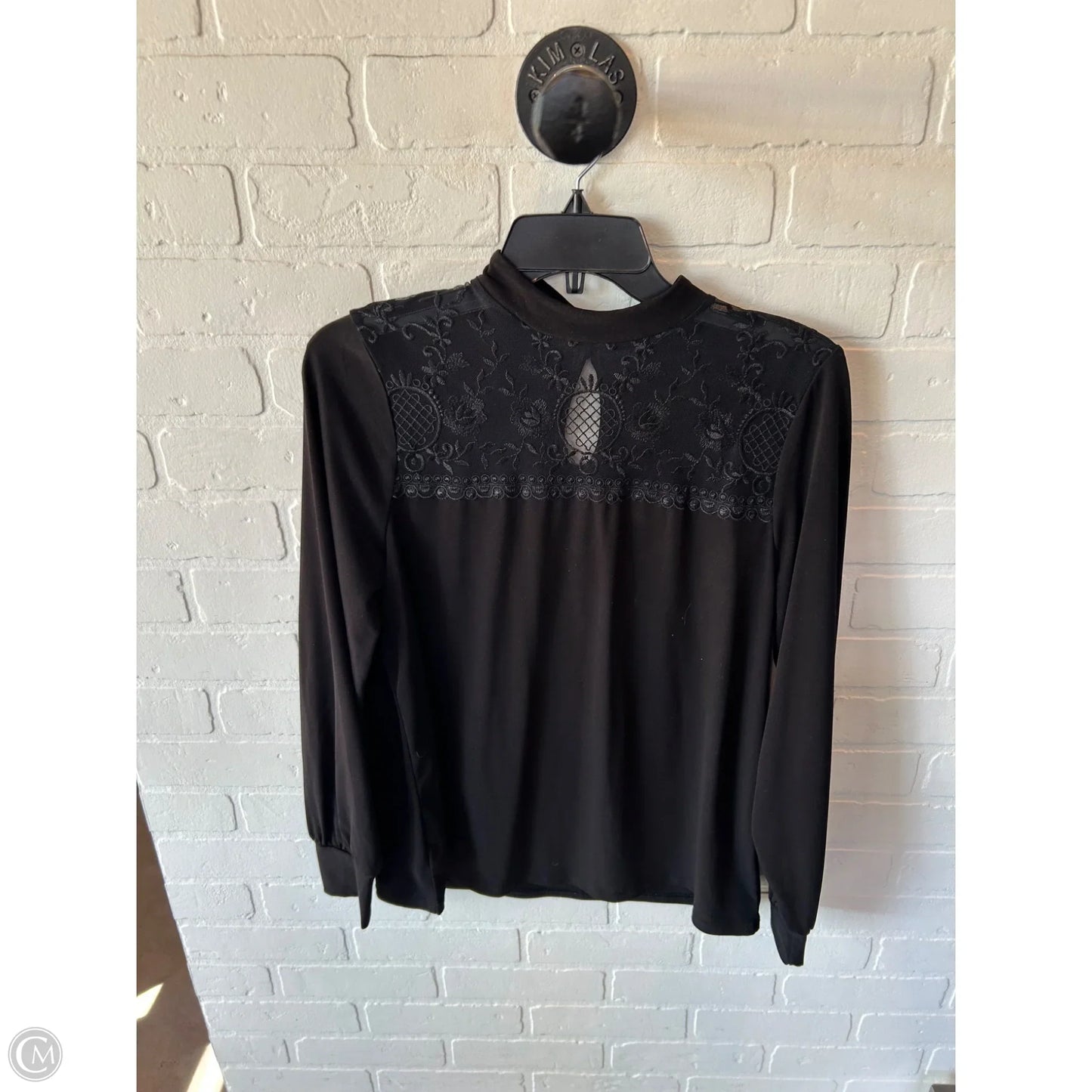 Top Long Sleeve By Express In Black, Size: M