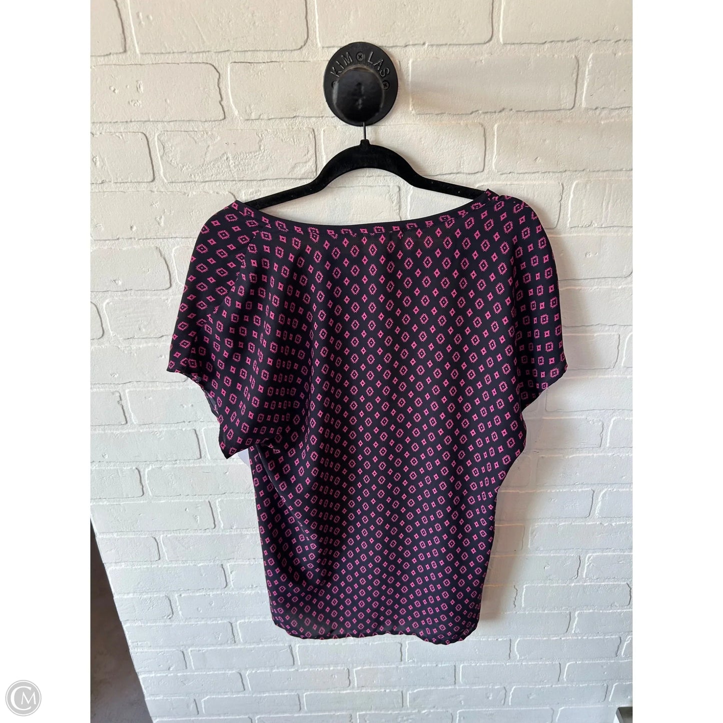 Top Sleeveless By Pleione In Blue & Pink, Size: M