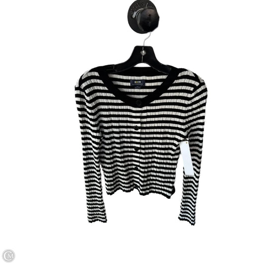 Sweater Cardigan By Maeve In Black & White, Size: S