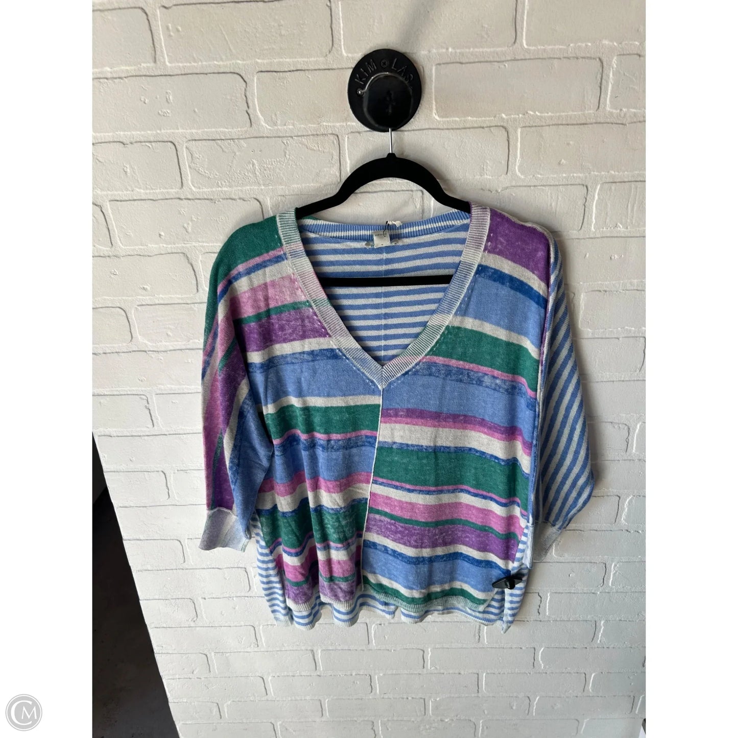 Sweater By Sundance In Blue & Green, Size: L