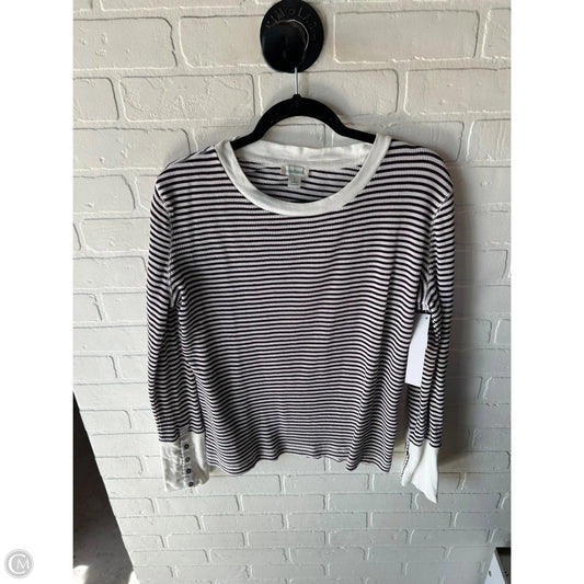 Top Long Sleeve By Sundance In Purple & White, Size: L