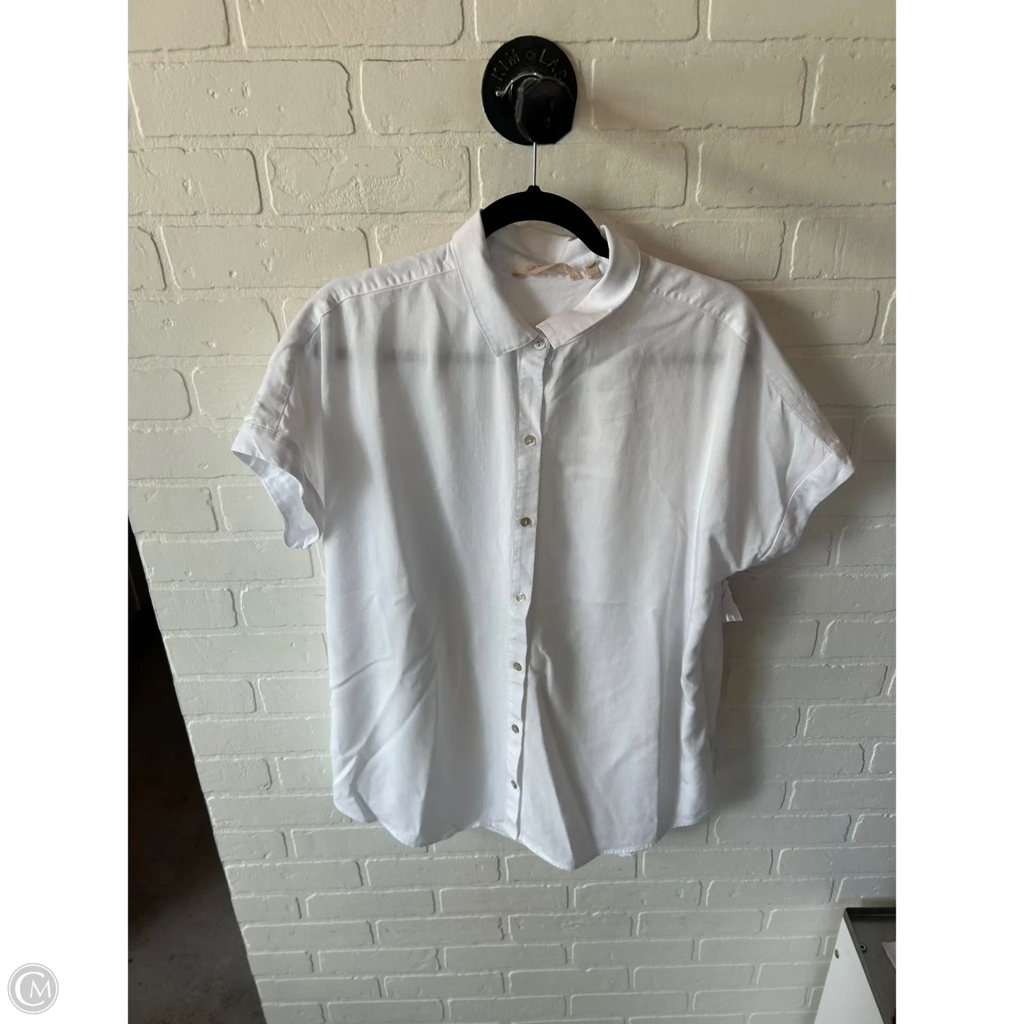 Tunic Short Sleeve By Soft Surroundings In White, Size: M