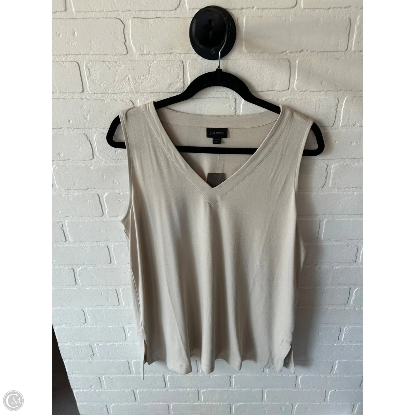 Top Sleeveless Basic By J. Jill In Beige, Size: Lp