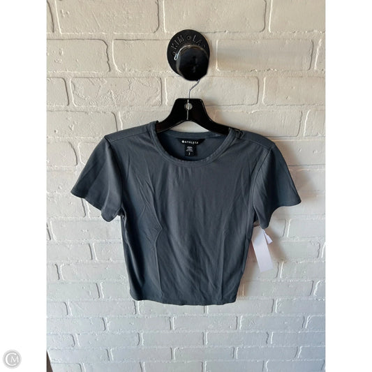 Athletic Top Short Sleeve By Athleta In Blue, Size: S