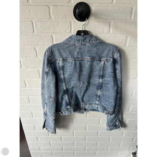 Jacket Denim By Free People In Blue Denim, Size: S