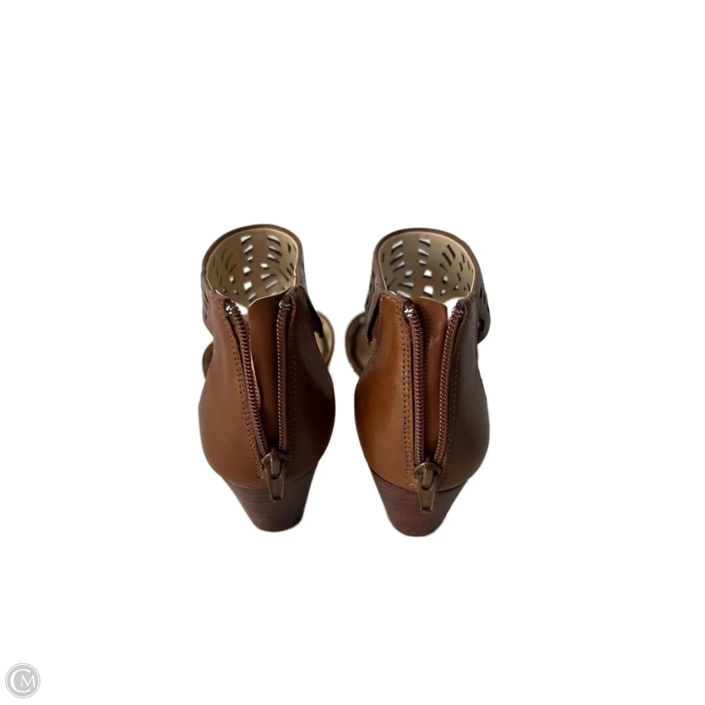 Sandals Heels Wedge By Alex Marie In Brown, Size: 9.5