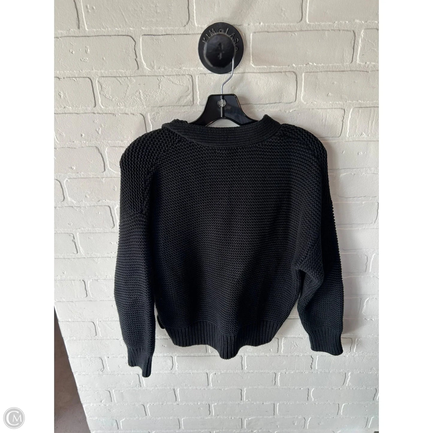 Sweater Cardigan By Cmc In Black, Size: S