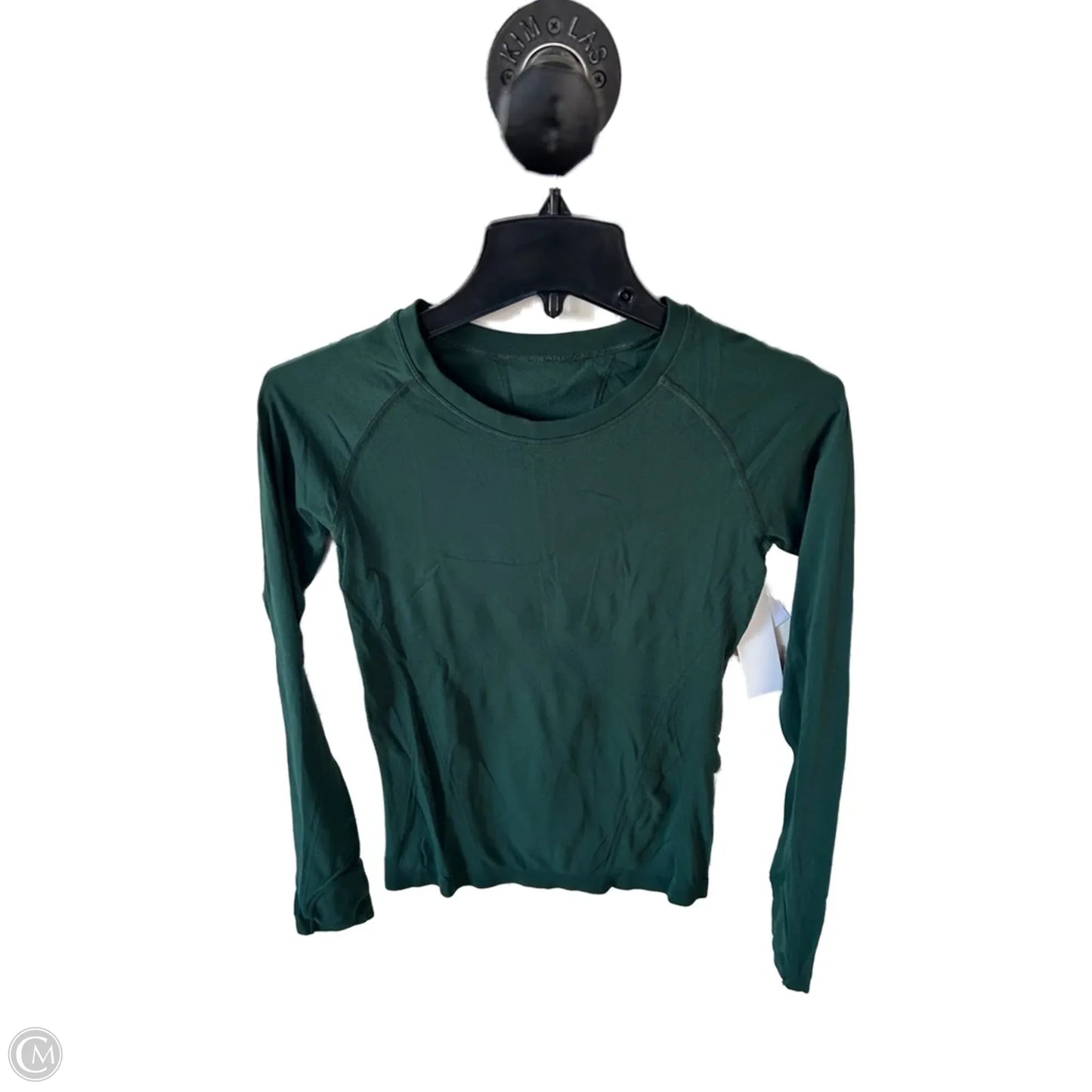 Athletic Top Long Sleeve Collar By Athleta In Green, Size: Xs